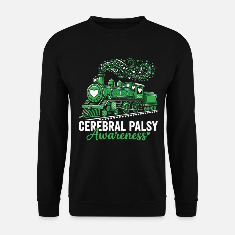 Cerebral Palsy Awareness Train - Unisex Sweatshirt - black