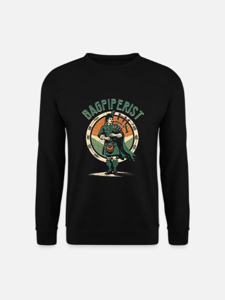 Bagpipes Bagpiper Bagpiper - Unisex Sweatshirt - black