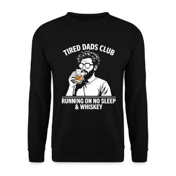 Chemise Whisky du Club des Papas Drôle - Sweat-shirt Unisexe - noir - Devant - Alina (178cm) & Michal (187cm)