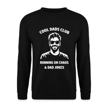 Chemise Cool Dads Club Blagues drôles de papa - Sweat-shirt Unisexe - noir - Devant - Alina (178cm) & Michal (187cm)