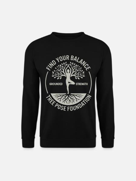 Yoga Find Your Balance Mindfulness - Unisex Sweatshirt - black