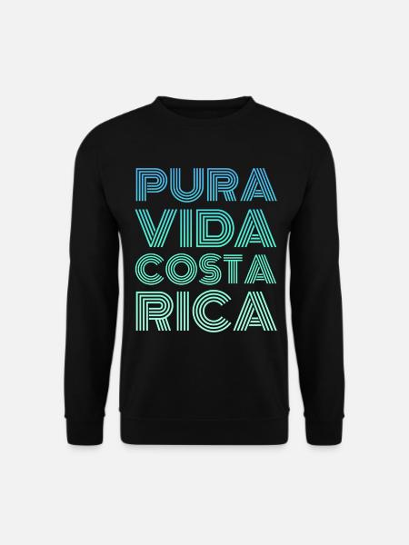 Pura Vida Costa Rica - Unisex Pullover - Schwarz