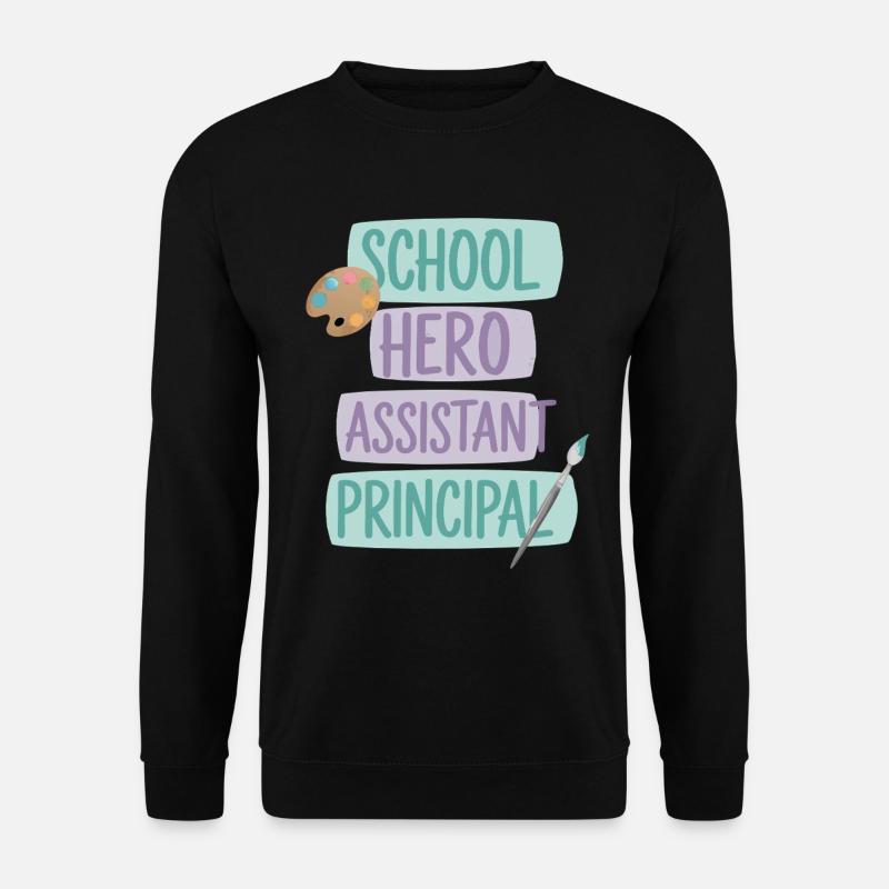 School Hero Assistant Principal - Unisex Sweatshirt - black