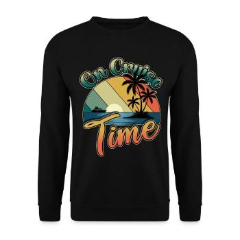 Family Vacation Trip Cruising On Cruise Time - Unisex Sweatshirt - black - Front - Alina (178cm) & Michal (187cm)