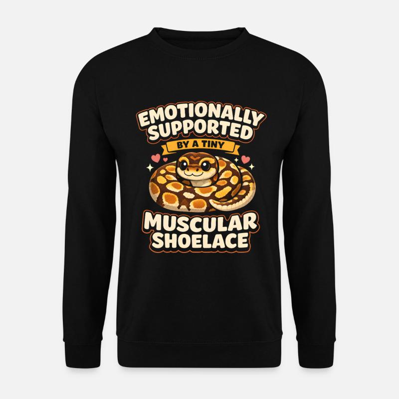 Lacets musclés | Humour du Python Roi - Sweat-shirt Unisexe - noir
