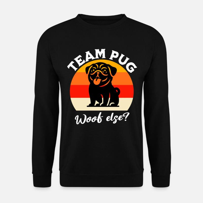 Team Mops - Unisex Pullover - Schwarz