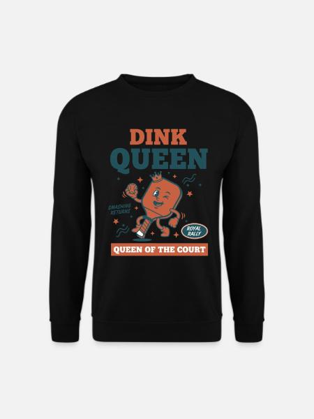 Pickleball Dink Queen Queen Of The Court Player - Unisex Sweatshirt - black