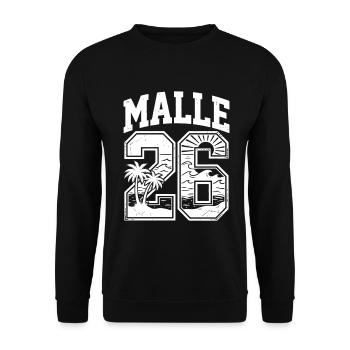 Malle 2026 Trikot Sommer Mallorca - Unisex Pullover - Schwarz - Vorne - Alina (178cm) & Michal (187cm)