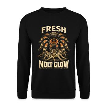 Tarantula Fresh Molt - Unisex Sweatshirt - black - Front - Alina (178cm) & Michal (187cm)
