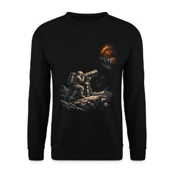 Astronomy Astronomer - Unisex Sweatshirt - black - Front - Alina (178cm) & Michal (187cm)