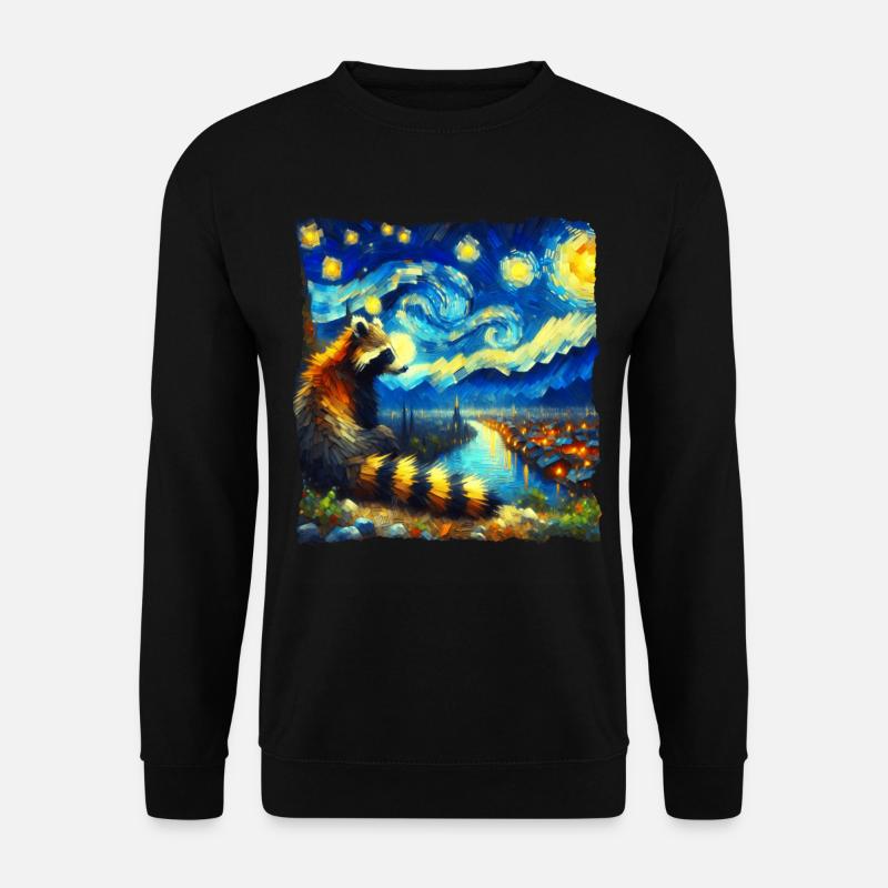 Coati Starry Night - Unisex Sweatshirt - black