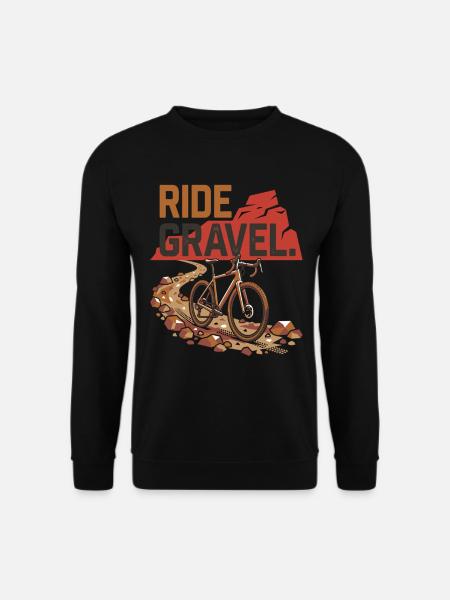 Kør gruscykel Offroad Cykeleventyr - Unisex sweater - sort