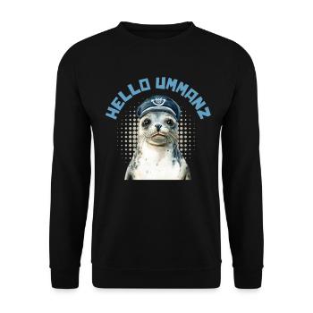 Insel Ummanz MOIN UMMANZ Ostsee Urlaub Lustig - Unisex Pullover - Schwarz - Vorne - Alina (178cm) & Michal (187cm)