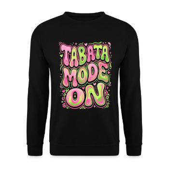 Tabata Mode On - Unisex Sweatshirt - black - Front - Alina (178cm) & Michal (187cm)