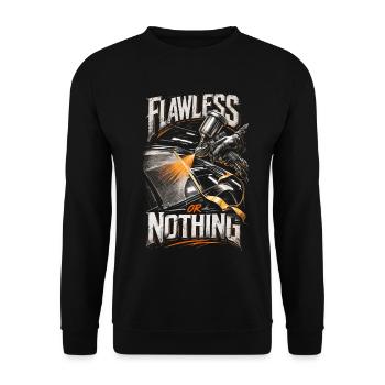Vehicle Painter Car Painter Painter - Unisex Sweatshirt - black - Front - Alina (178cm) & Michal (187cm)
