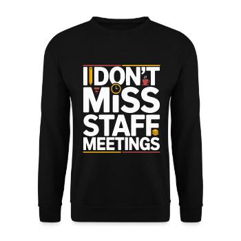 Enseignant à la retraite Je ne regrette pas Le personnel Ancien enseignant - Sweat-shirt Unisexe - noir - Devant - Alina (178cm) & Michal (187cm)