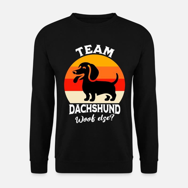Team Dackel - Unisex Pullover - Schwarz