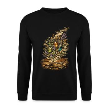 Pharmacist Herb Collector Pharmacist - Unisex Sweatshirt - black - Front - Alina (178cm) & Michal (187cm)