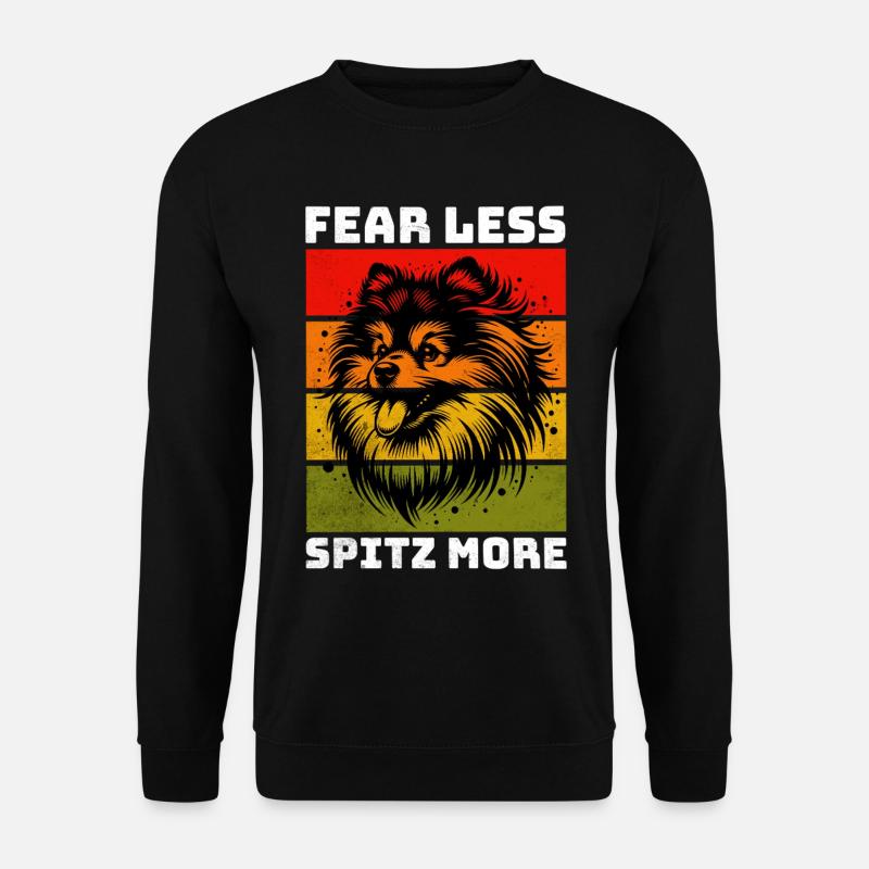 German Spitz Spitz Zwergspitz - Unisex Pullover - Schwarz