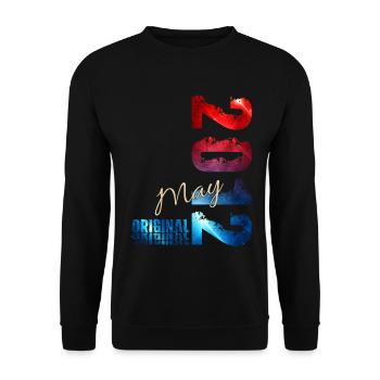 14. Geburtstag Geschenk Mann Original Mai 2012 - Unisex Pullover - Schwarz - Vorne - Alina (178cm) & Michal (187cm)