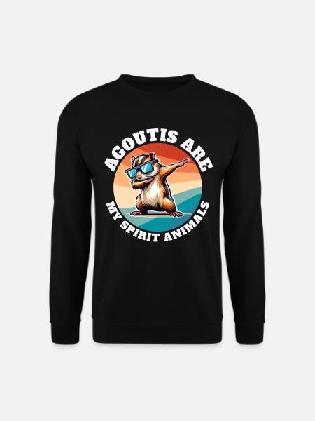 Funny Aguti Sayings - Unisex Sweatshirt - black