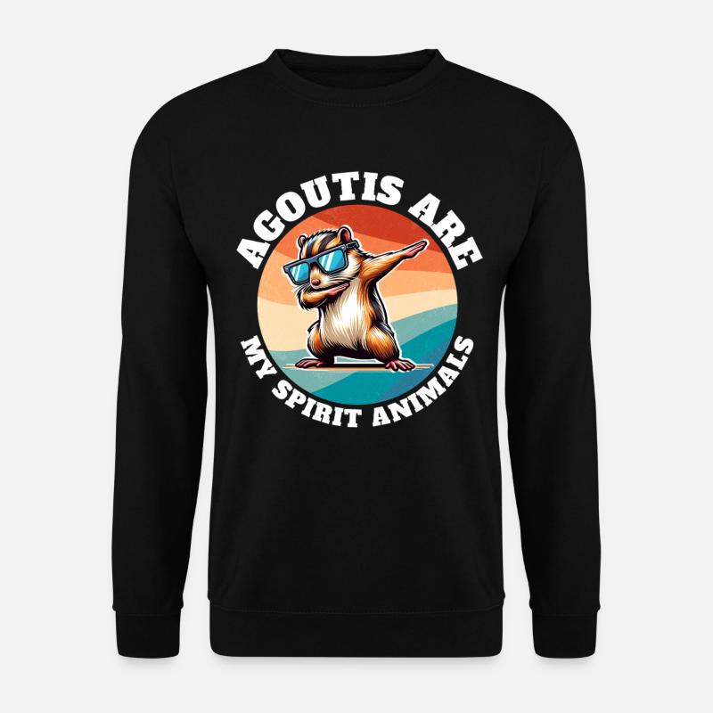 Funny Aguti Sayings - Unisex Sweatshirt - black