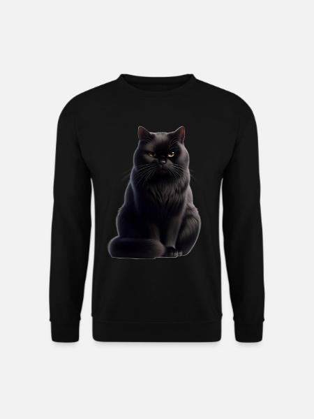 Black cat - Unisex Sweatshirt - black