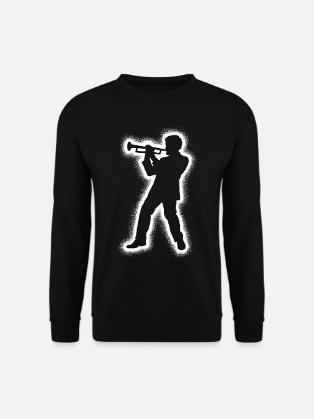 Trompete Trompetenspieler Kinder Herren Trompeter - Unisex Pullover - Schwarz