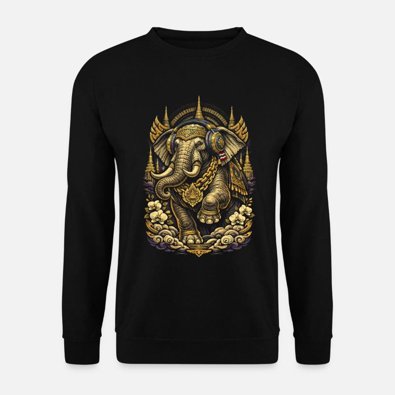 Thailand Thai Pride Elephant - Unisex Sweatshirt - black