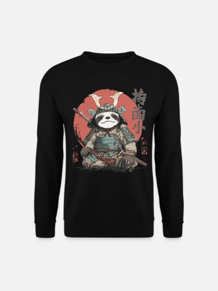 Sloth Samurai Armor - Unisex Sweatshirt - black
