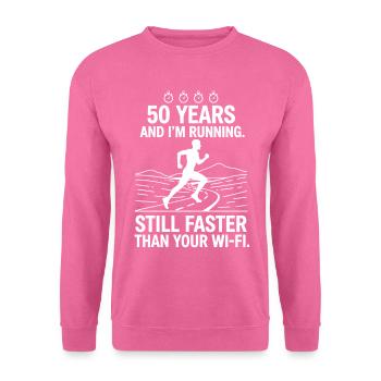 Laufen 50 Years Birthday - Unisex Sweatshirt - pink - Front
