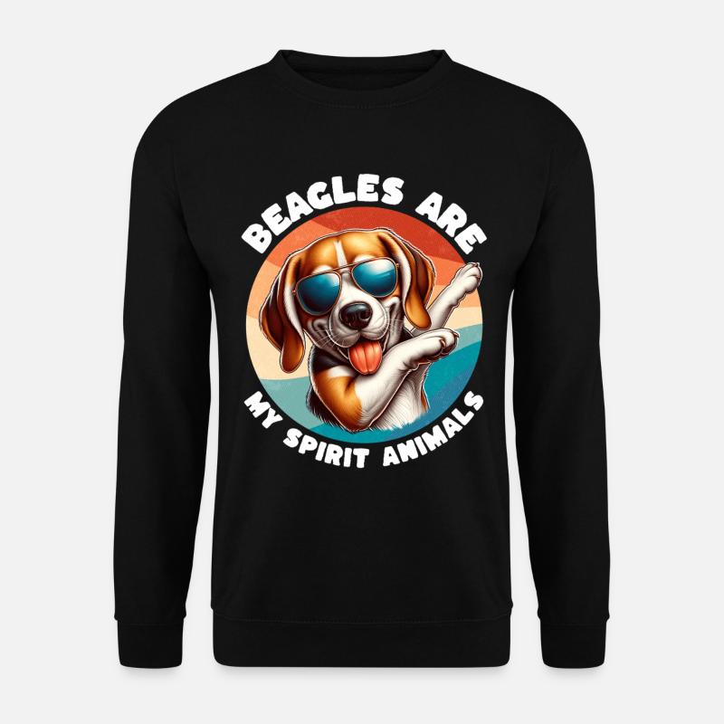 Funny Beagle Sayings - Unisex Sweatshirt - black