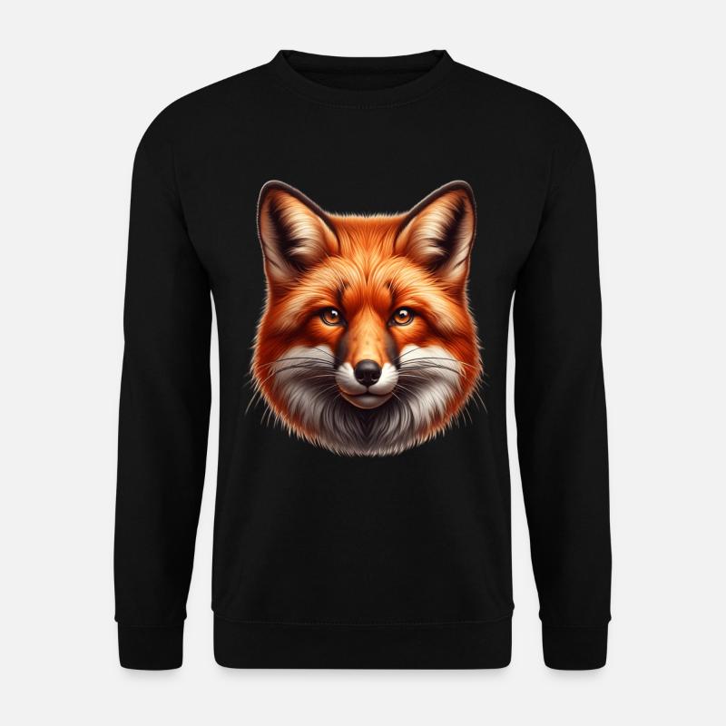 Red Fox Fox - Unisex Sweatshirt - black