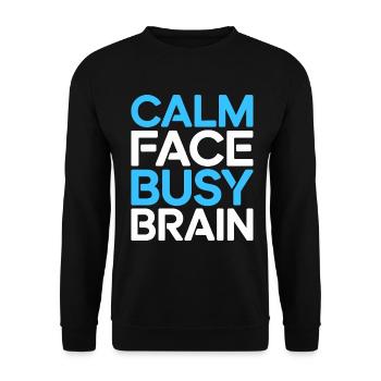 Homeroom Teacher Calm Face Busy Teaching Career - Unisex Pullover - Schwarz - Vorne - Alina (178cm) & Michal (187cm)