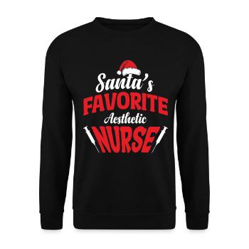 Ästhetik kosmetischer Pfleger, Dermatologie und Botox-Händler - Unisex Pullover - Schwarz - Vorne - Alina (178cm) & Michal (187cm)