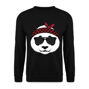 Lunettes de soleil Cool Panda Bear - Sweat-shirt Unisexe - noir - Devant - Alina (178cm) & Michal (187cm)