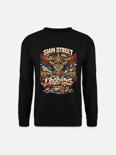 Thailand Thai Pride Siam Street - Unisex Sweatshirt - black