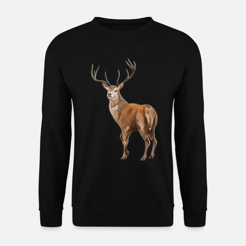 Weisswedelhirsch White-Tailed Deer - Unisex Sweatshirt - black