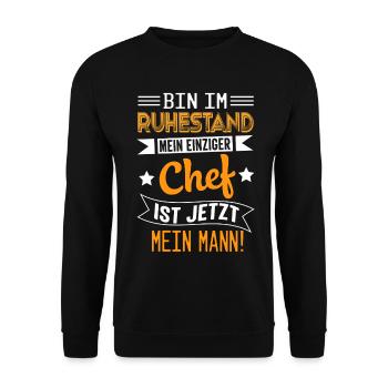Rente Pension Ruhestand Rentner 2027 - Unisex Pullover - Schwarz - Vorne - Alina (178cm) & Michal (187cm)