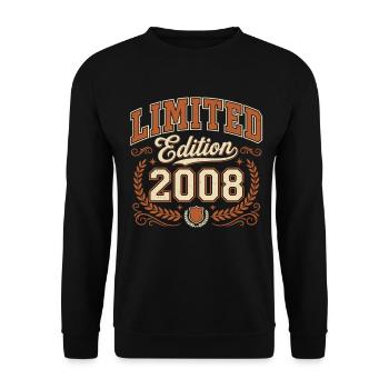 Édition limitée 2008 Vintage Birthday - Sweat-shirt Unisexe - noir - Devant - Alina (178cm) & Michal (187cm)
