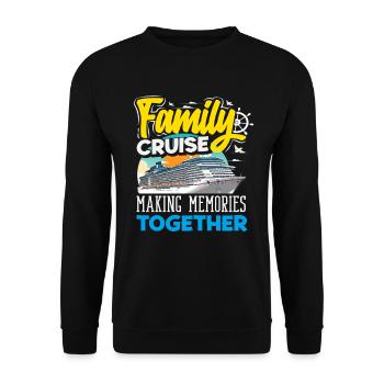 Family Cruise Making Memories Together - Unisex Sweatshirt - black - Front - Alina (178cm) & Michal (187cm)