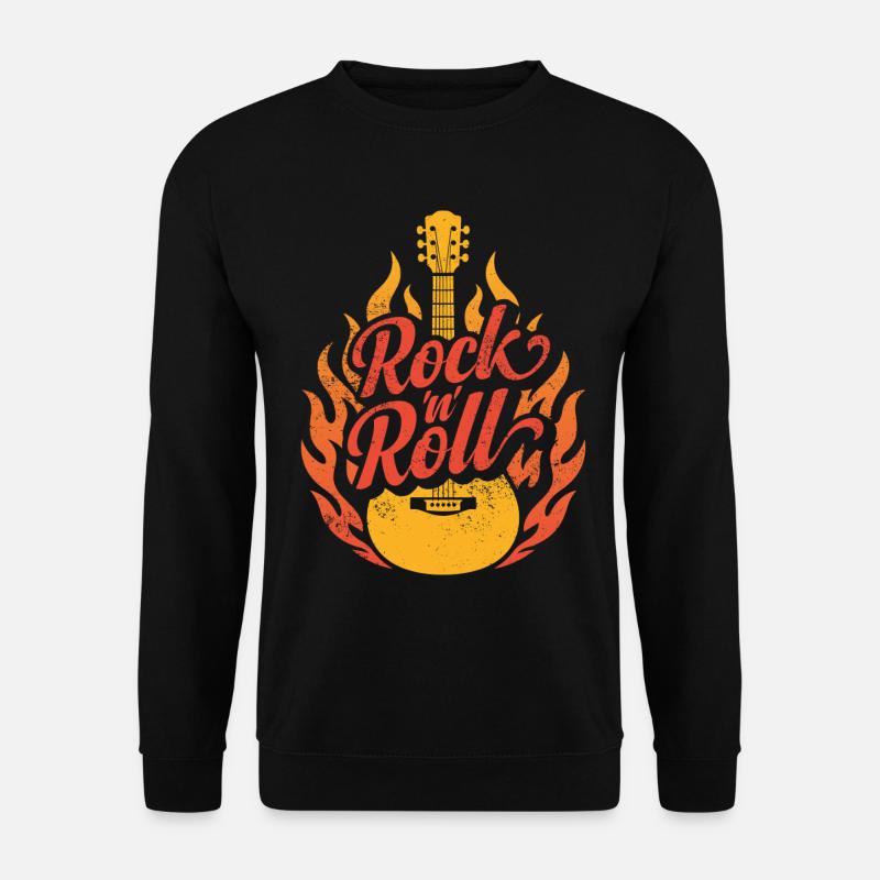 Rock and Roll - Unisex Sweatshirt - black