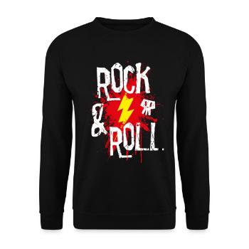 Rock 'n' Roll - Unisex Pullover - Schwarz - Vorne - Alina (178cm) & Michal (187cm)