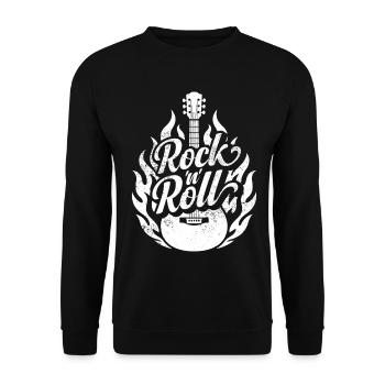Rock 'n' Roll - Unisex Pullover - Schwarz - Vorne - Alina (178cm) & Michal (187cm)