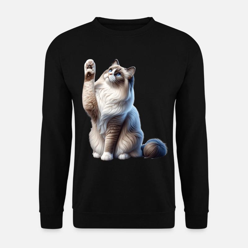 Ragdoll Katze Chatte Ragdoll - Sweat-shirt Unisexe - noir