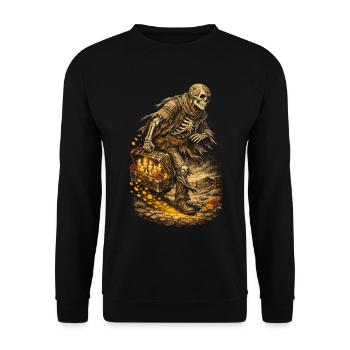 Dia De Los Muertos - Unisex Pullover - Schwarz - Vorne - Alina (178cm) & Michal (187cm)