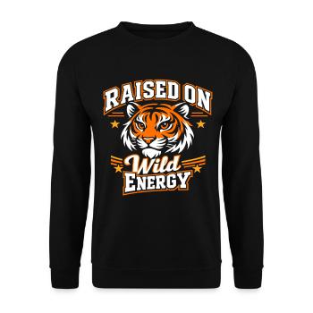 Tiger Wild Energy - Unisex Pullover - Schwarz - Vorne - Alina (178cm) & Michal (187cm)