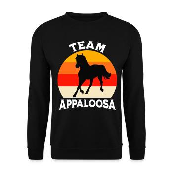 Team Appaloosa - Unisex Pullover - Schwarz - Vorne - Alina (178cm) & Michal (187cm)