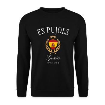 Es Pujols Formentera Spanien Wappen Reise Souvenir - Unisex Pullover - Schwarz - Vorne - Alina (178cm) & Michal (187cm)