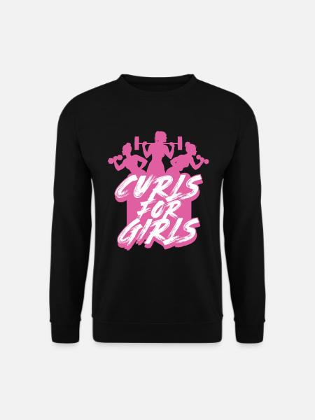 Biceps Bicep Training Bodybuilder Gym - Unisex Sweatshirt - black